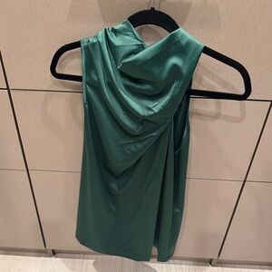Elegant Green Sleeveless Dress